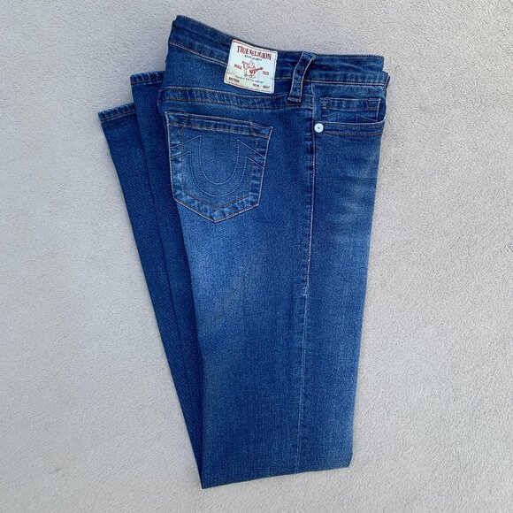 True Religion Becca Mid Rise Boot Cut Jeans Sz 29 - Picture 3 of 14